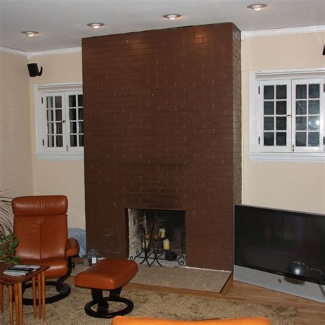 Paint the fireplace brick same color as walls.a warm neutral. Discussing brick fireplace remodel options | FIREPLACE ...