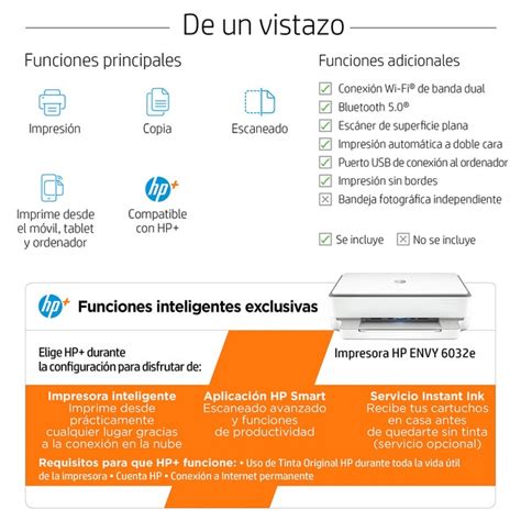 Impresora Multifunción Hp Envy 6032e Wifi Usb Color 6 Meses De