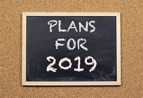 Plans For 2019 On Chalkboard Creative Commons Bilder
