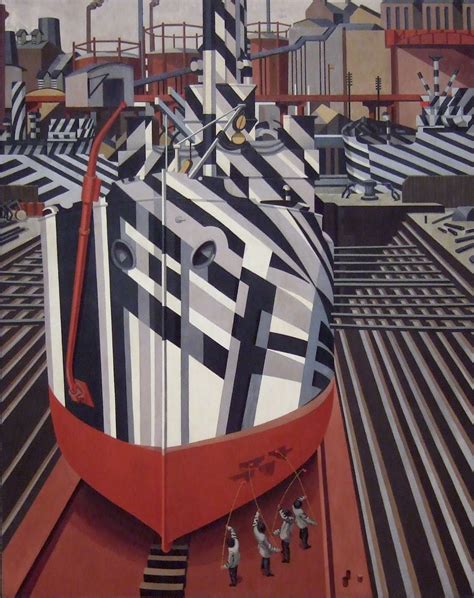 Dazzle Ships In Drydock At Liverpool Edward Wadsworth Sartle