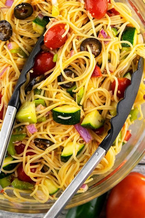 Italian Spaghetti Salad One Pot Recipes