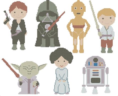 Bogo Free Star Wars Heroes Cross Stitch Pattern Pdf Pattern Instant