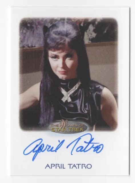April Tatro As Isis Women Of Star Trek Art And Images Tos Autograph Card