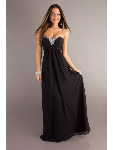 23 Edgy Black Prom Dresses Guaranteed To Make You Stand Out Strapless