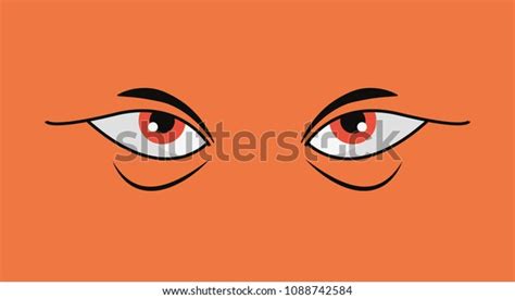 Angry Eyes Design Stock Vector Royalty Free 1088742584
