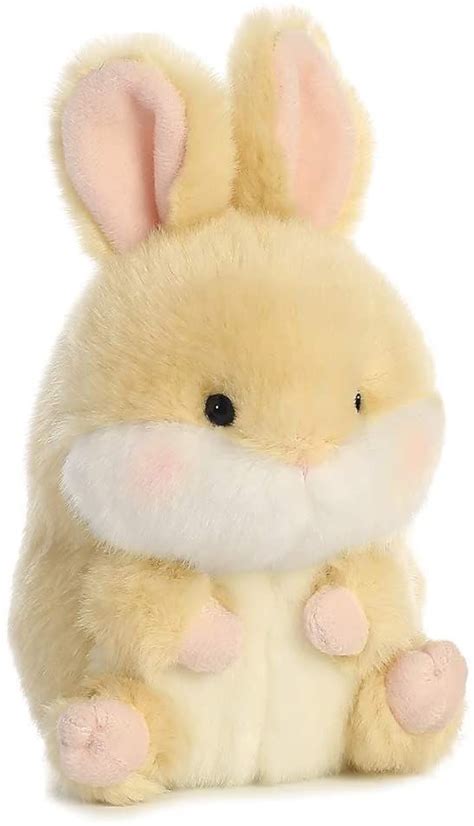 Aurora 16810 Lively Bunny Rolly Pets 5in Soft Toy Beige White