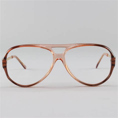80s vintage glasses clear blue eyeglass frame 1980s etsy
