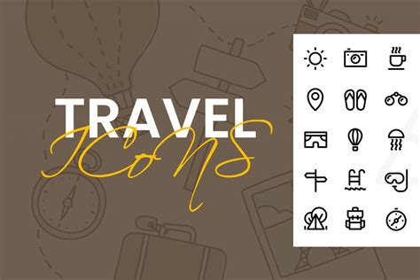 35 Amazing Travel Icon Sets