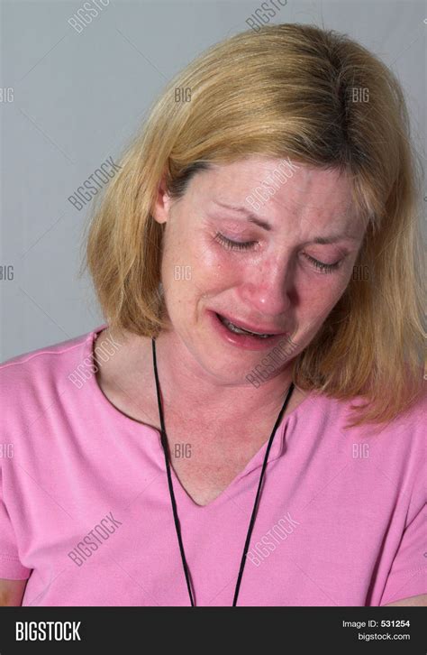 Woman Crying Tears Image And Photo Bigstock