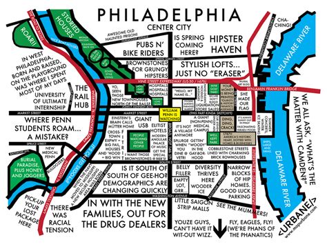 Philadelphia Bridges Map