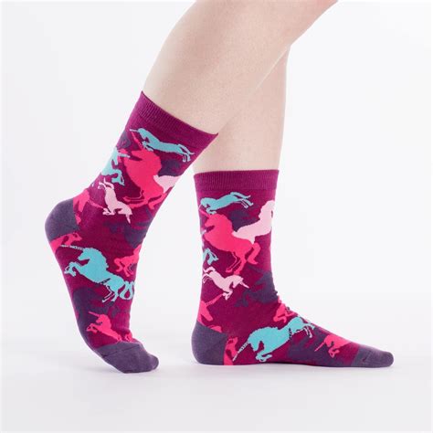 Mythical Unicorn Socks Crew Socks For Women