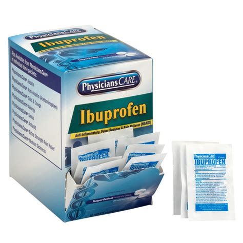 Physicianscare Ibuprofen Pain Reliever 200mg 2 Per Pack Box Of 50