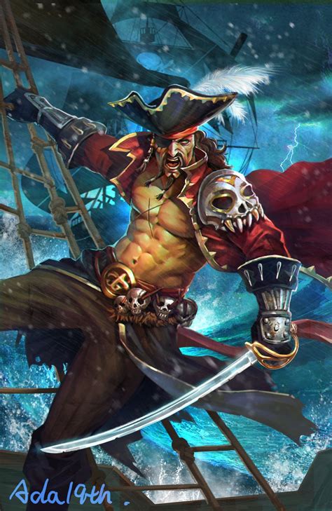 Artstation The Pirate Captain Chen Xiao Pirate Art Pirates