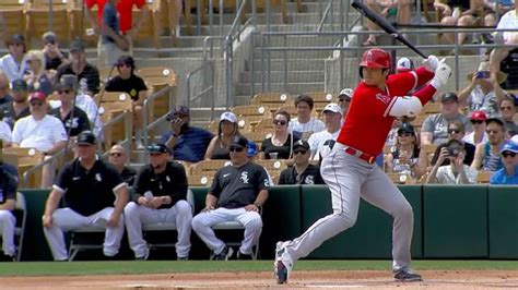 Shohei Ohtani Crushes First Spring Training Home Run Ohtani Doing It All On Both Sides Of