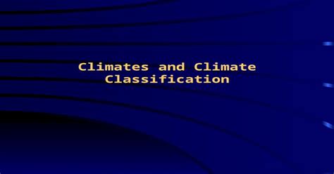 climate classification [ppt powerpoint]