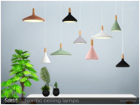 The Sims Resource Nordic Ceiling Lamps