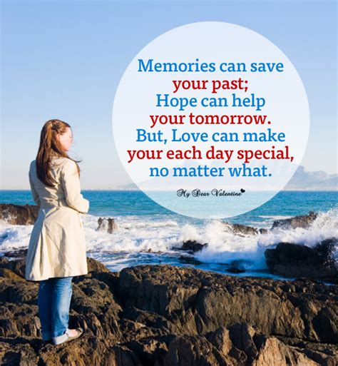 Memories can save your past - Love Picture Quote