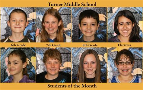 Turner Middle School Students Of The Month Recorder Online