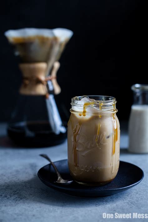 Spiked Salted Caramel Iced Coffee One Sweet Mess