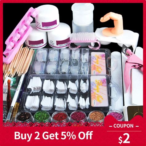 Buy Acrylic Powder Kit Nail Art Pen Dish Set Full Pro