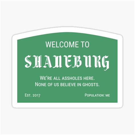 Shaneburg City Sign Buzzfeed Unsolved Sticker For Sale By Itsemh