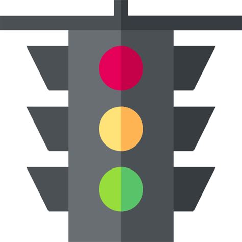 Traffic Lights Basic Straight Flat Icon