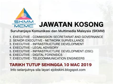 Jawatan kosong kementerian kesihatan malaysia mac 2021. Jawatan Kosong Suruhanjaya Komunikasi dan Multimedia ...
