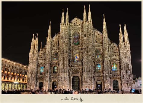 The Duomo At Night In Milan
