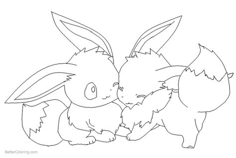 Eevee Coloring Pages By Wolftears123 Free Printable Coloring Pages