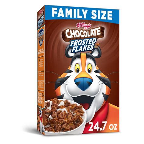 Kelloggs Frosted Flakes Cold Breakfast Cereal Chocolate 247 Oz Box