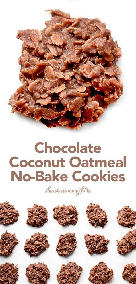 These Easy Chocolate Coconut Oatmeal No Bake Cookies
