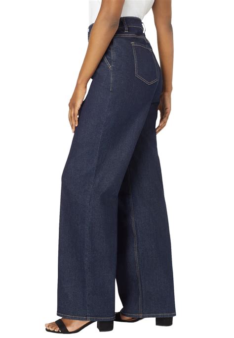 Jessica London Womens Plus Size True Fit Wide Leg Jeans Ebay