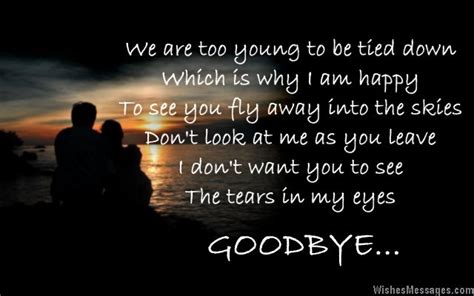 Quotes, messages, wishes and poems for every relationship, emotion and occasion. Goodbye Messages for Boyfriend: Quotes for Him ...