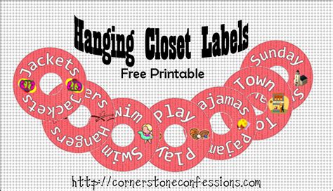 Hanging Closet Labels Free Printable Closet Labels Labels