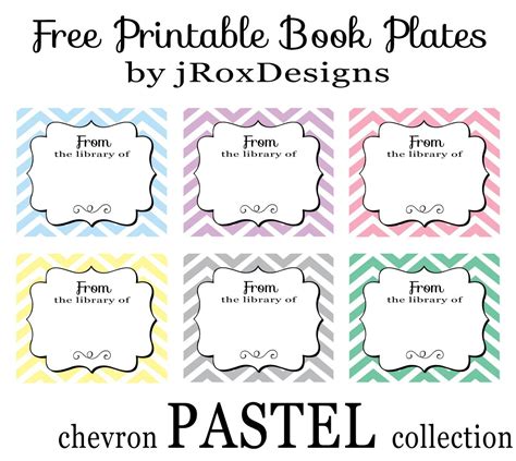 I created these labels as a companion to my classroom library rainbow book spine labels (which are the alphabetical labels that i use to organize my fiction books).these labels are based of the dewey. Personalized Your Library with FREE Printable Chevron Book ...