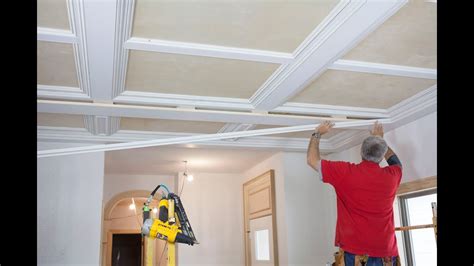 Here's how to do that: How to Build a Custom Panel/ Beam Ceiling with Stock ...