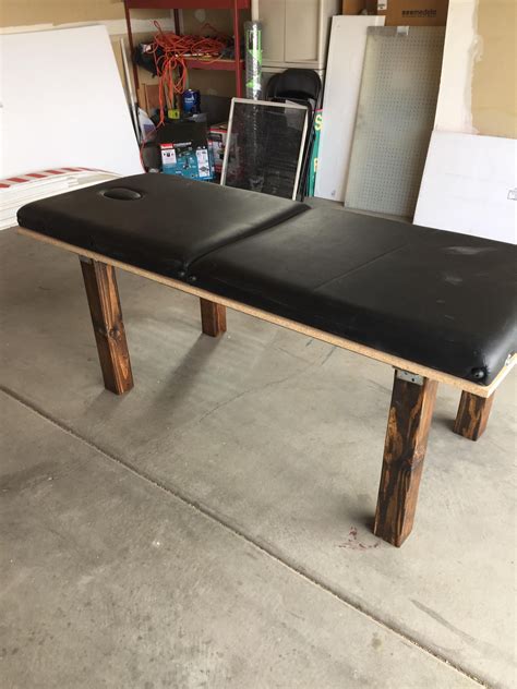 Made A Massage Table Just Needs The Finishing Touches Wooden Lathe