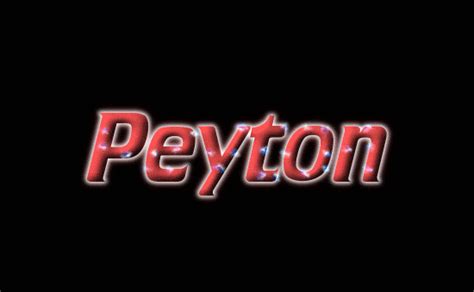 Peyton Logo Free Name Design Tool From Flaming Text