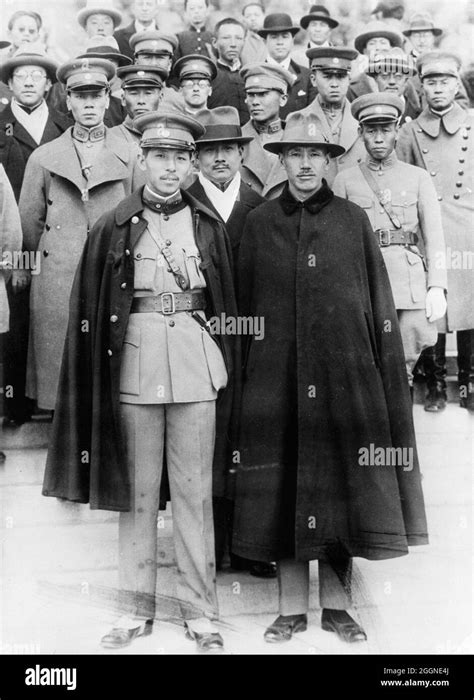 Chang Hsueh Liang With Chiang Kai Shek November 1930 Museum Private