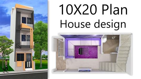 10x20 House Design With 3d Front Elevation By Nikshail Youtube