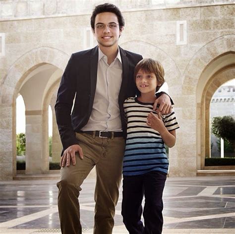 Crown Prince Hussein And His Brother Prince Hashem Sons Of King