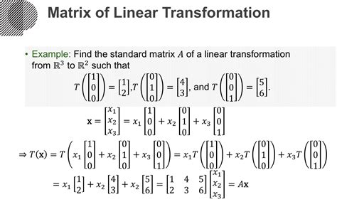 Linear Transformation Formula