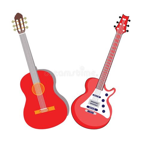 Vector Del Icono De La Guitarra Ilustración Del Vector Ilustración De