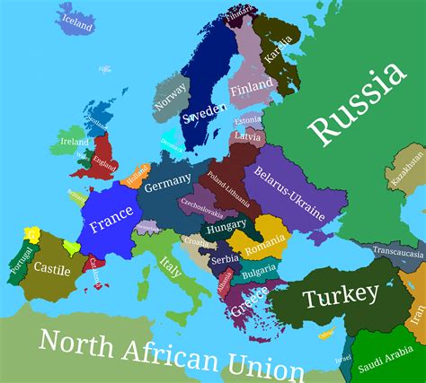 Alternate Map Of Europe Rmapping