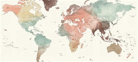 World Map Art Canvas Prints And Wall Art Icanvas