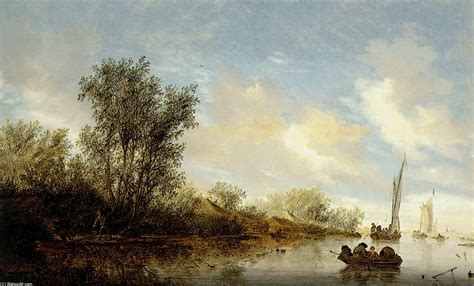 Rivière Avec Des Pêcheurs 1660 De Salomon Van Ruysdael 1602 1670