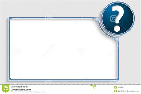 Frame With Question Mark Stock Vector Illustration Of Advertising