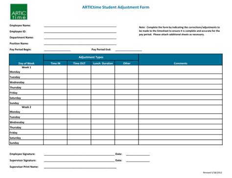 20 Timesheet Correction Form Free To Edit Download And Print Cocodoc