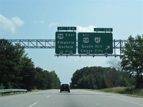 Interstate 85 South Aaroads Virginia