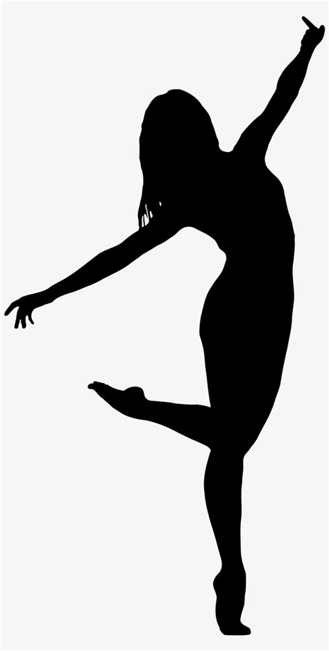 Dancing Girls Silhouettes Naked Dancers In Black Silhouette On A White